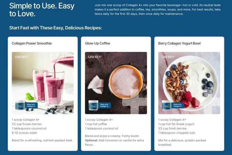Collagen recipes